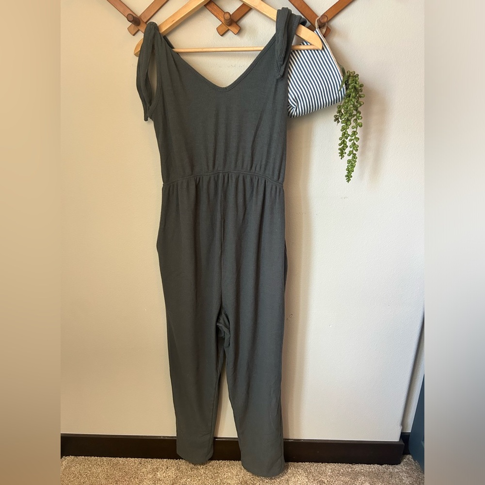 Charcoal Sleeveless Jumpsuit
